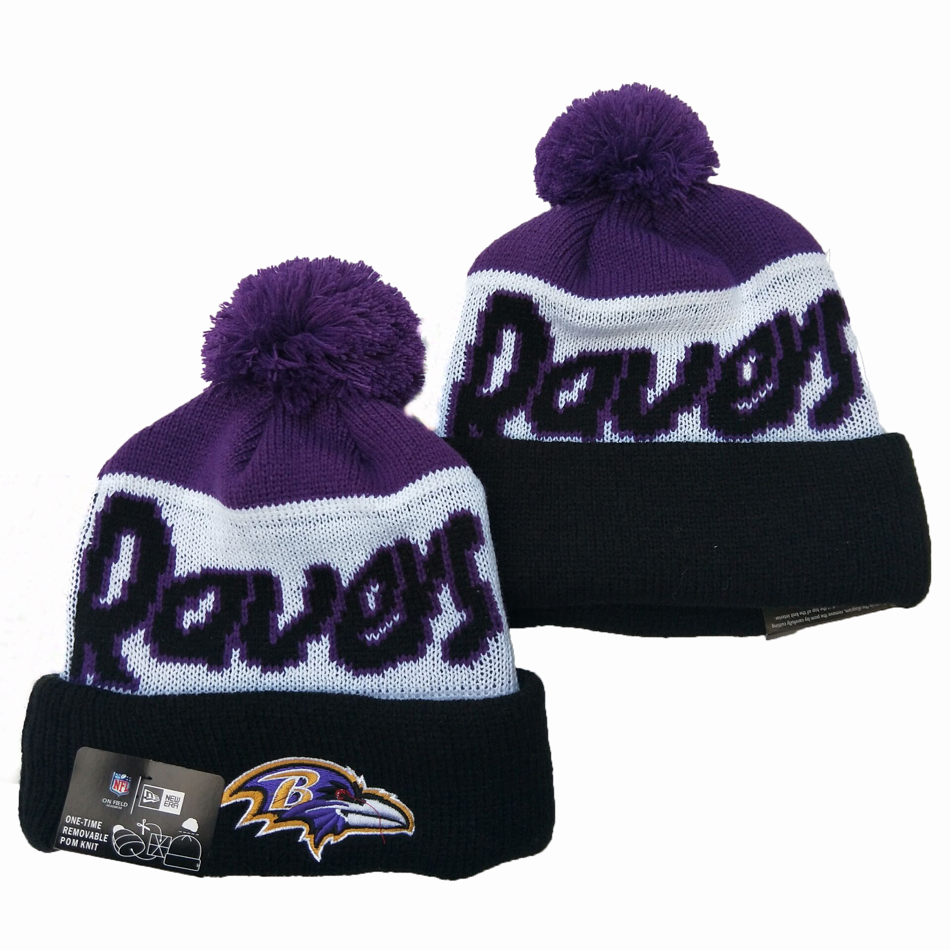 Baltimore Ravens Knit Hats 038